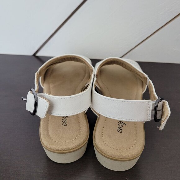 NEW Easy Street Alba Womens White Slingback Cut out Sandals 8M - Picture 5 of 10